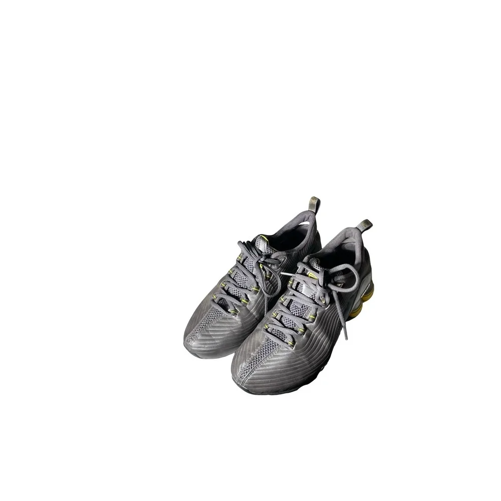 Nike Shox Womens Training Shoes Gray Yellow Running Sneakers 315600-002 - Picture 2 of 10